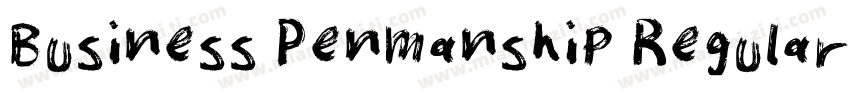 Business Penmanship Regular字体转换